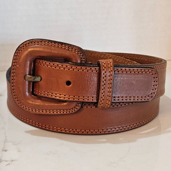 SportsCraft Womens Belt Large Made In Australia Cowhide Leather Brown Adjustable - Picture 1 of 8